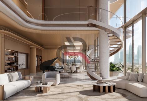 THE RINGS – LUXUEUX SKY MANSION DE 5 CHAMBRES AVEC VUES SUR DUBAI WATER CANAL & BURJ KHALIFA